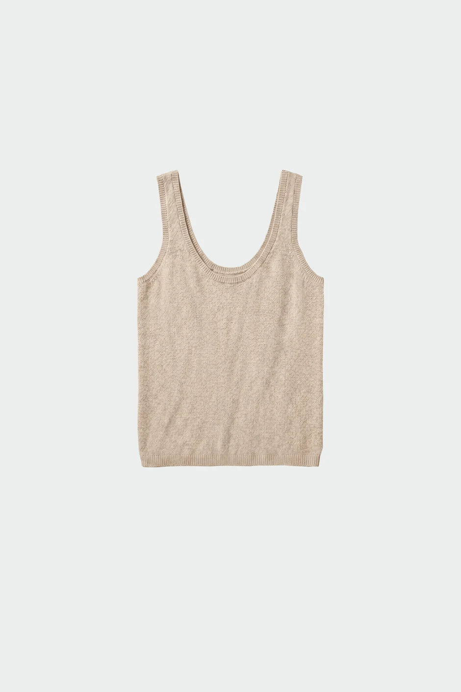Fine Knit Merino Top Beige