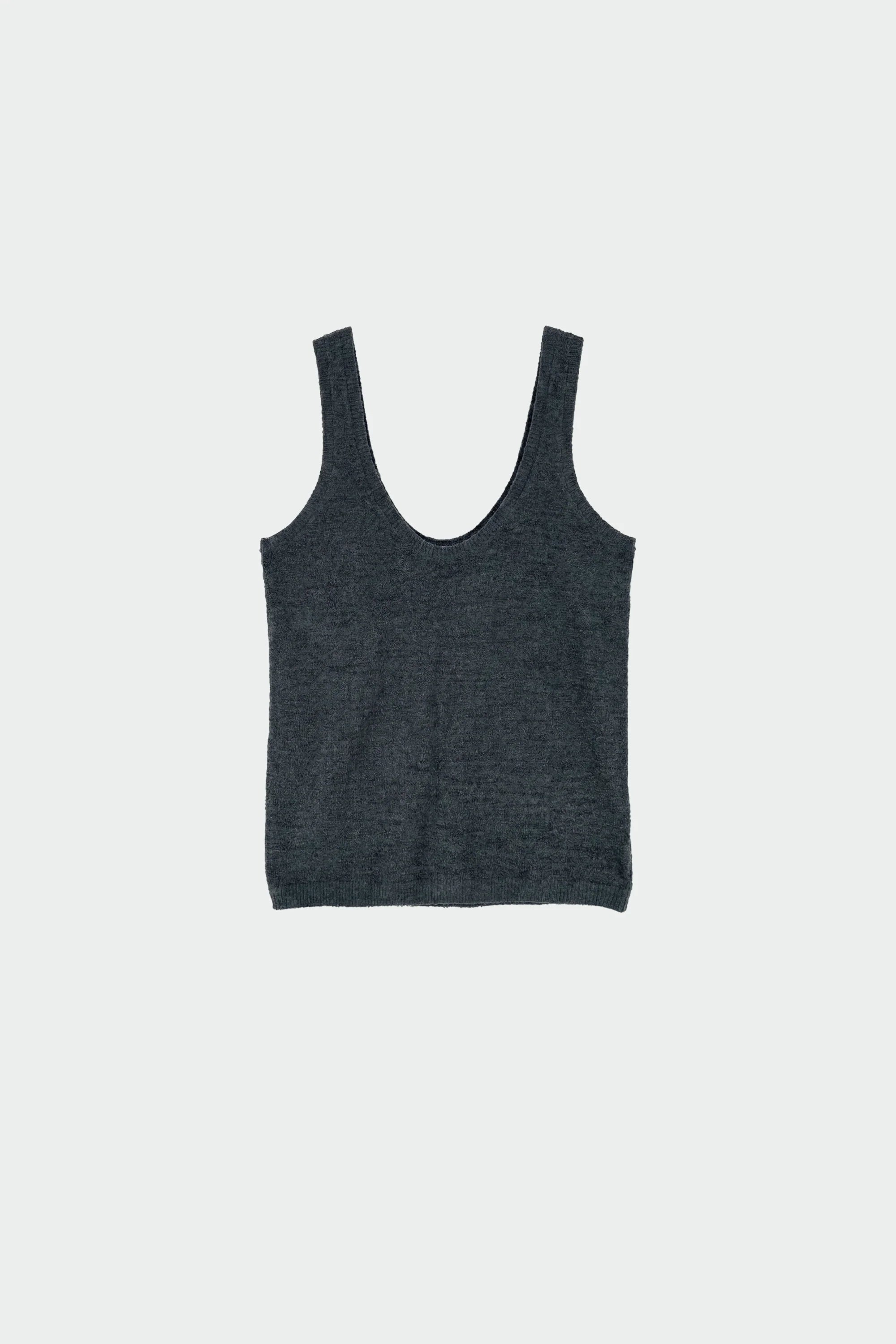 Fine - Knit Merino Top Navy