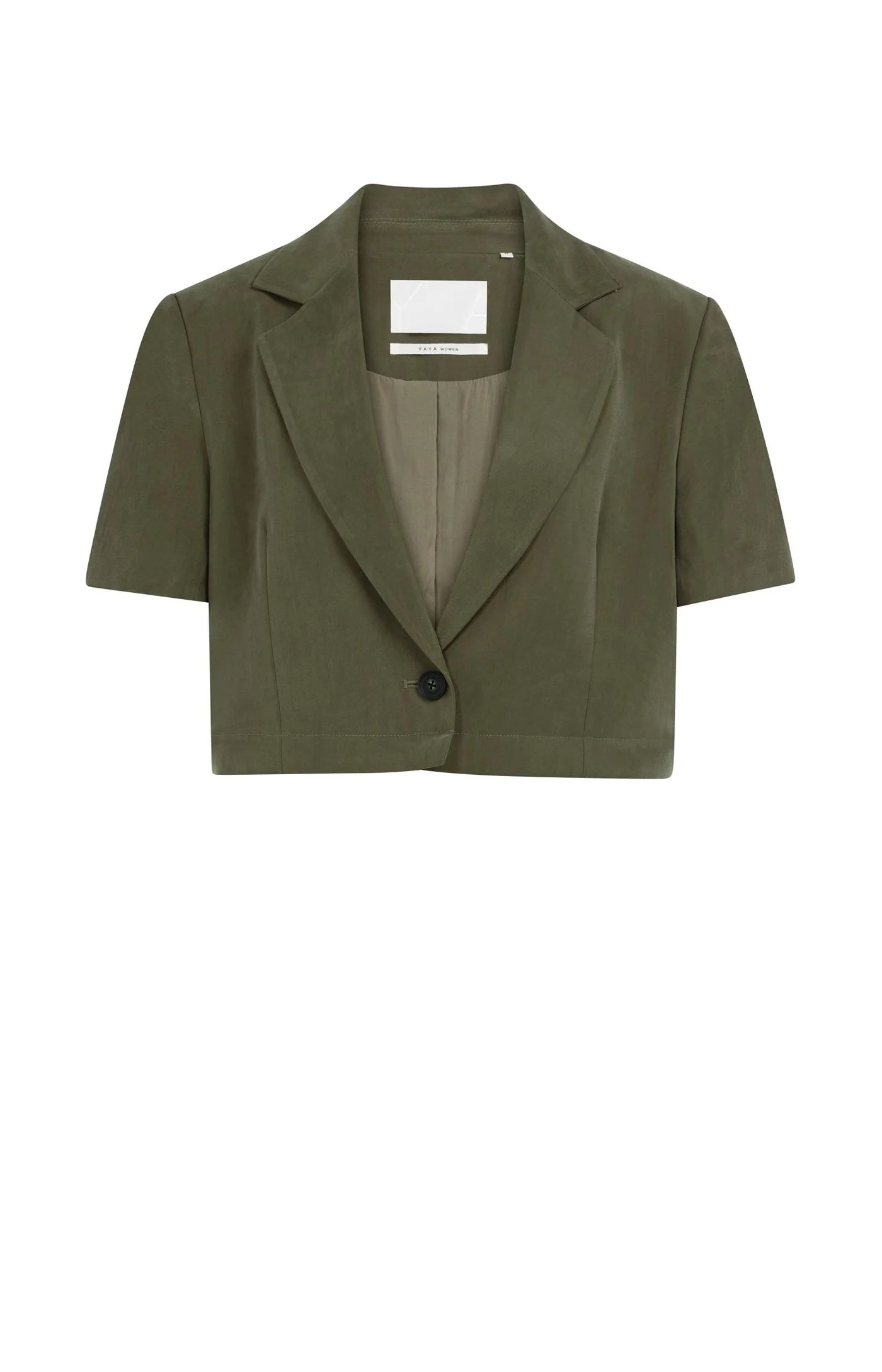 Army Green Woven Blazer