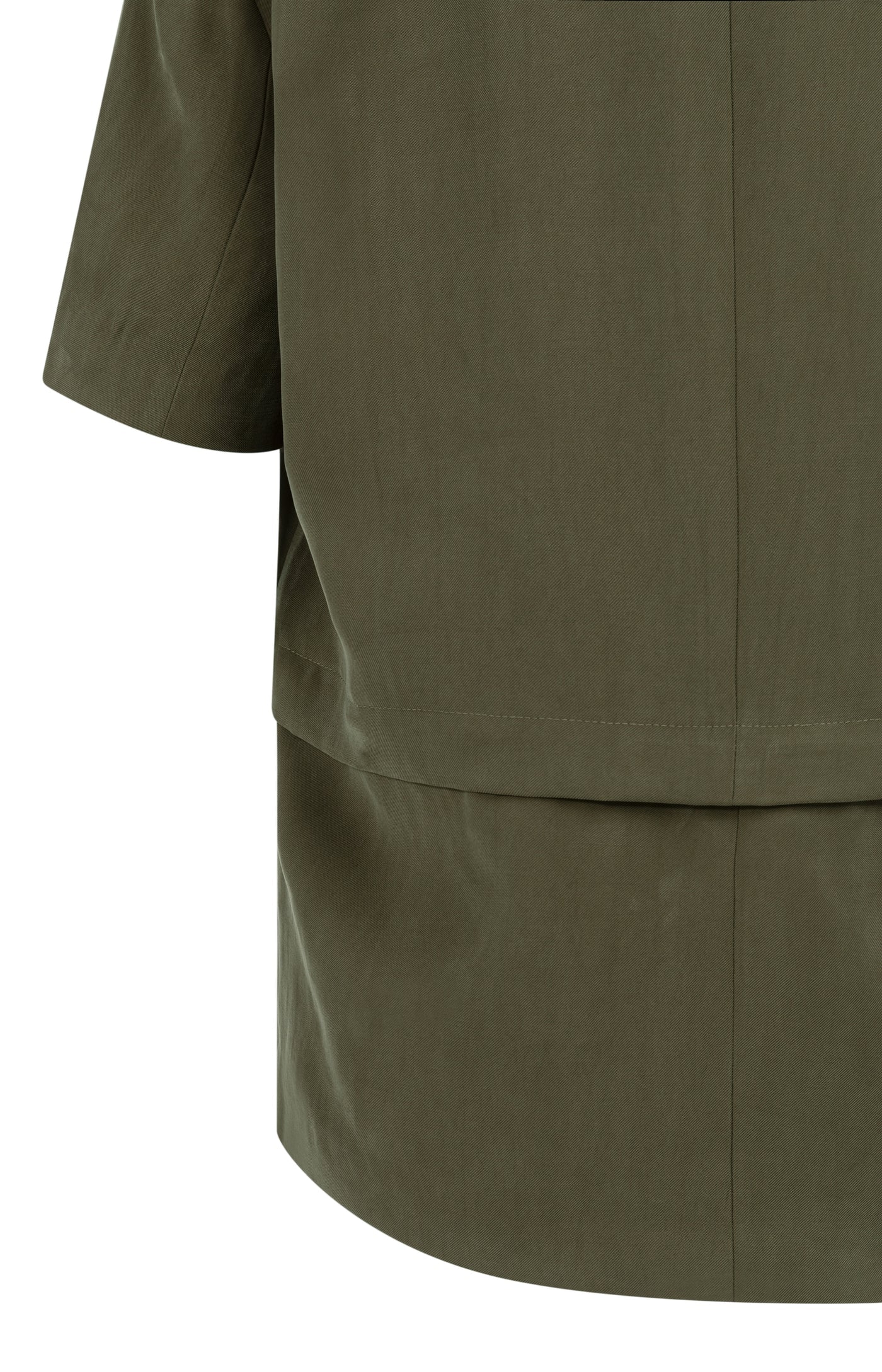 Army Green Woven Blazer