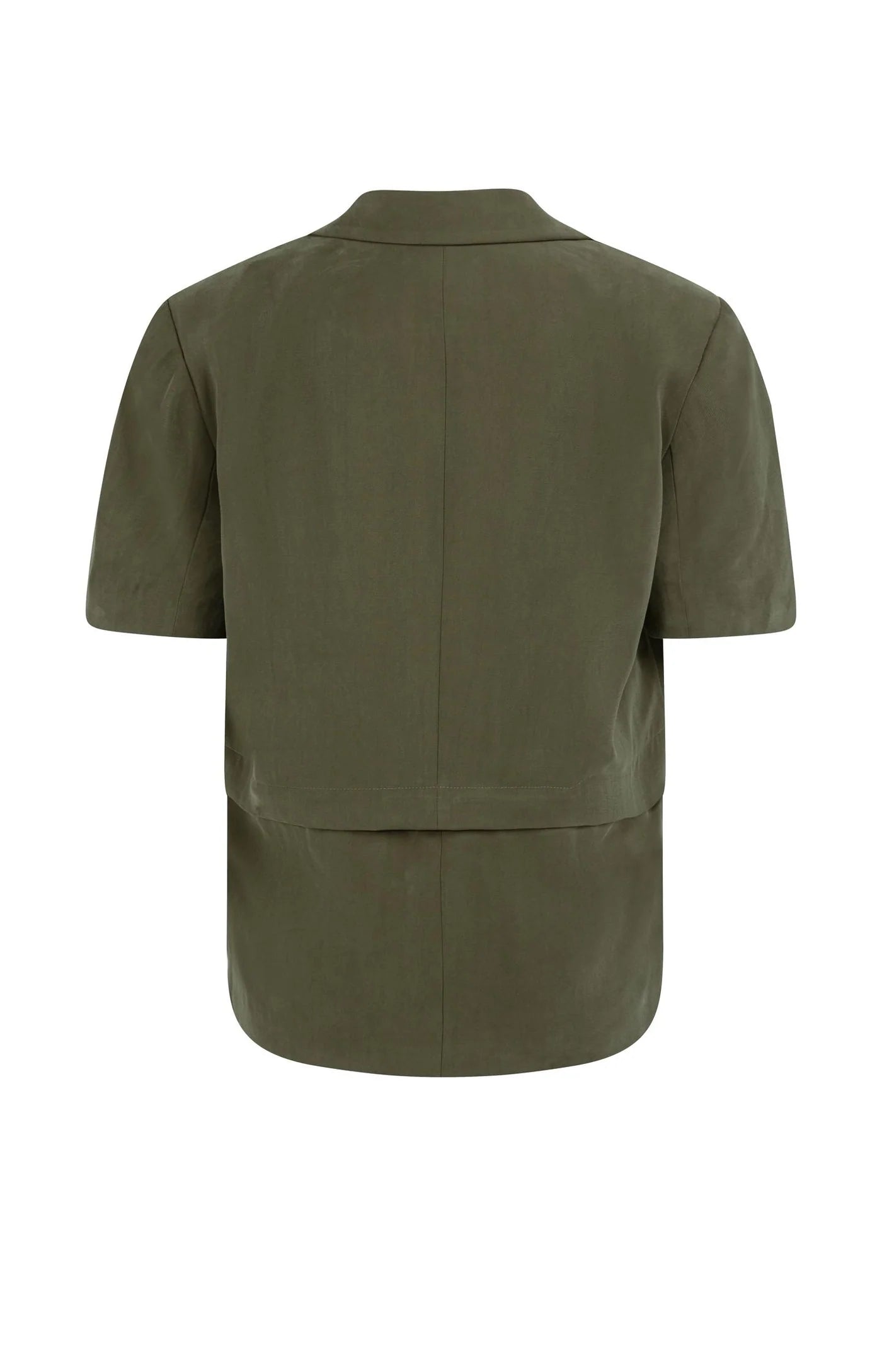 Army Green Woven Blazer