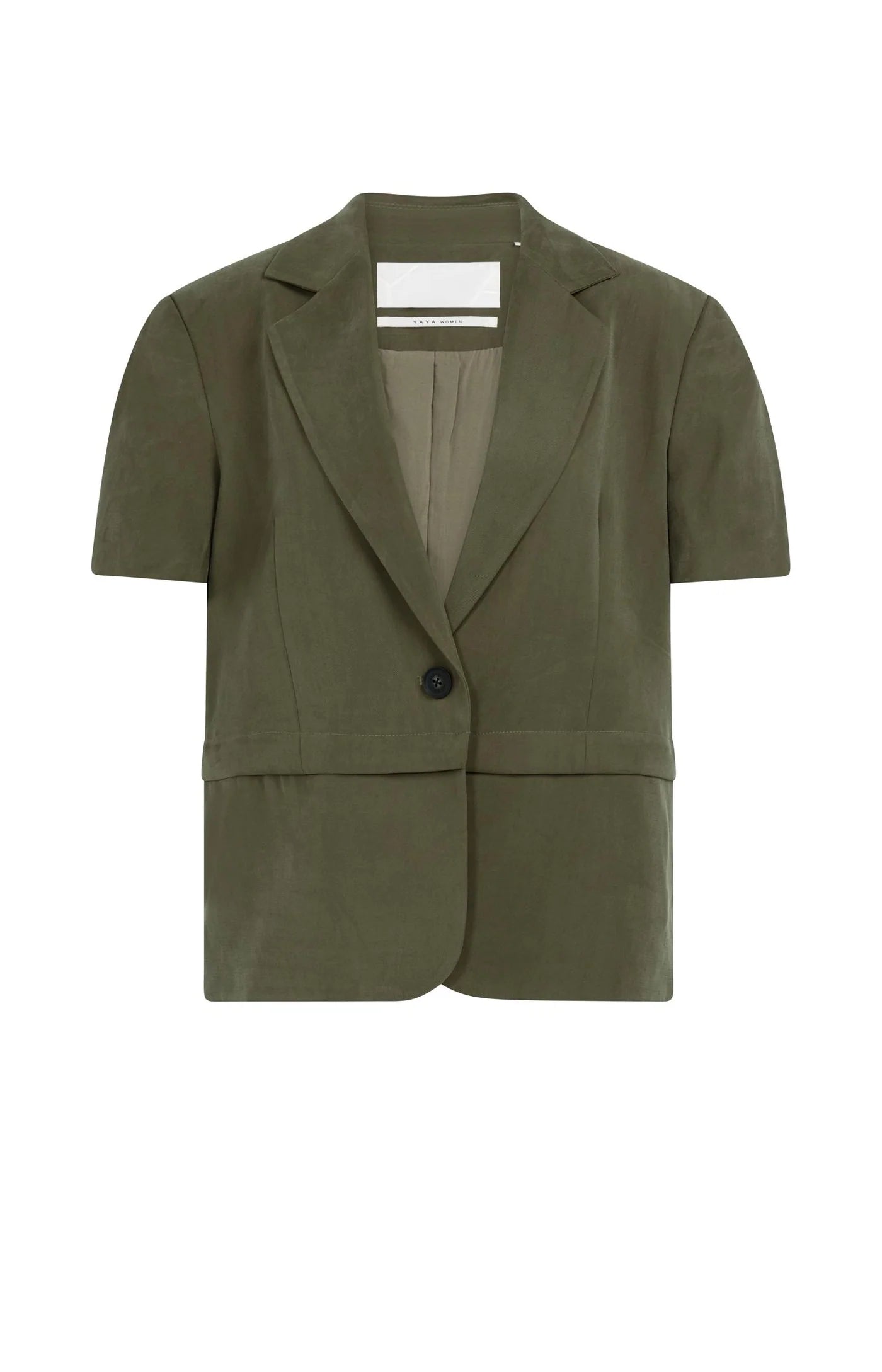 Army Green Woven Blazer