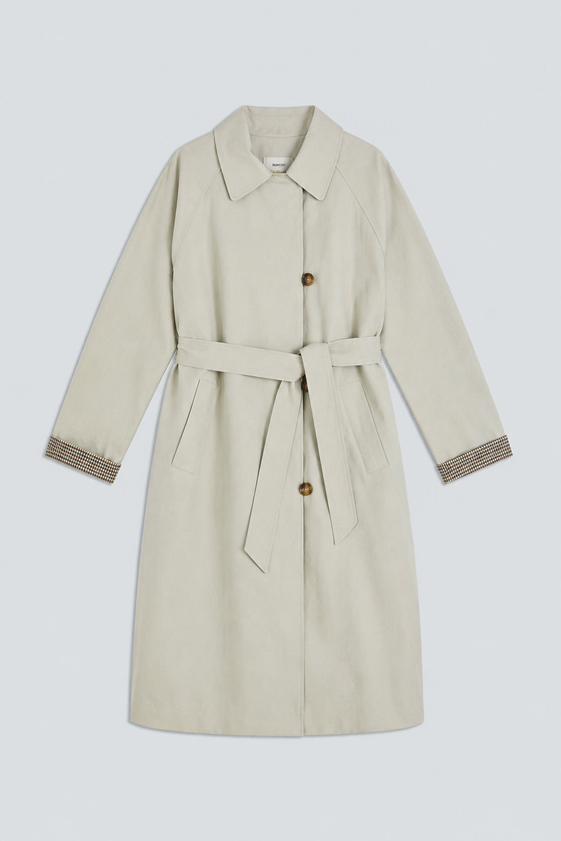 Escape Long belted trench coat