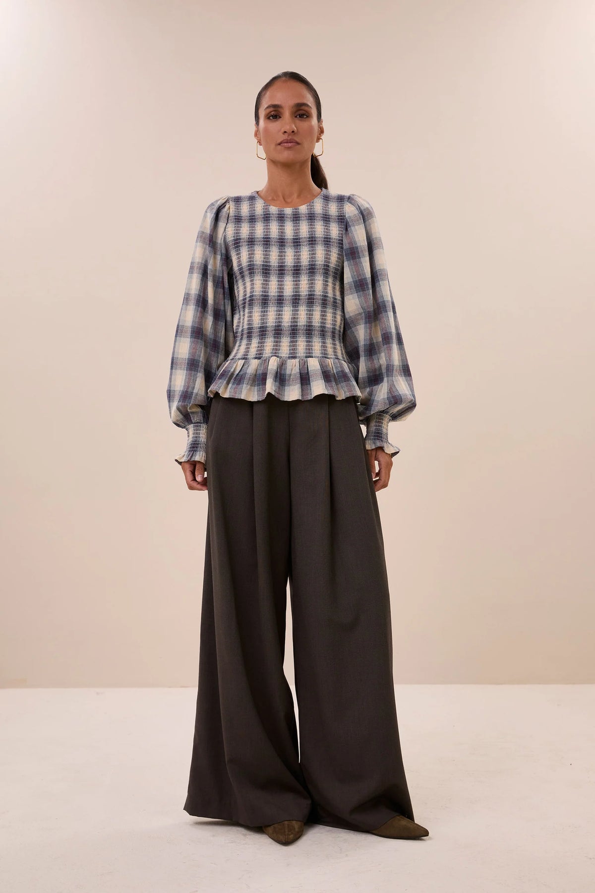 Tokyo Check Blouse