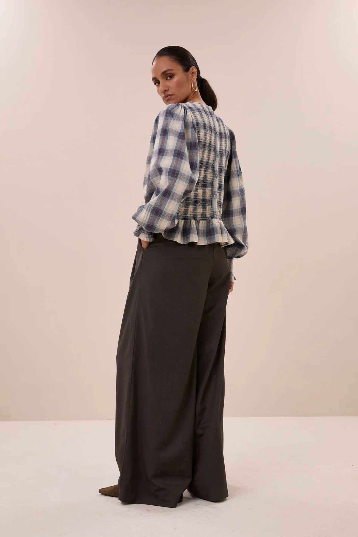 Tokyo Check Blouse