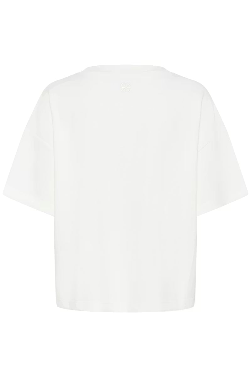 My Essential Wardrobe Helle White Boxy Tee
