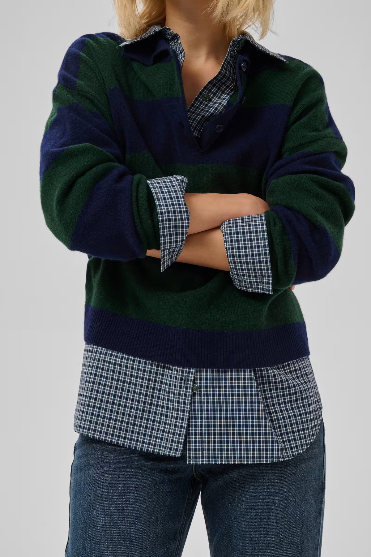 Jola 100% Wool Polo Pullover
