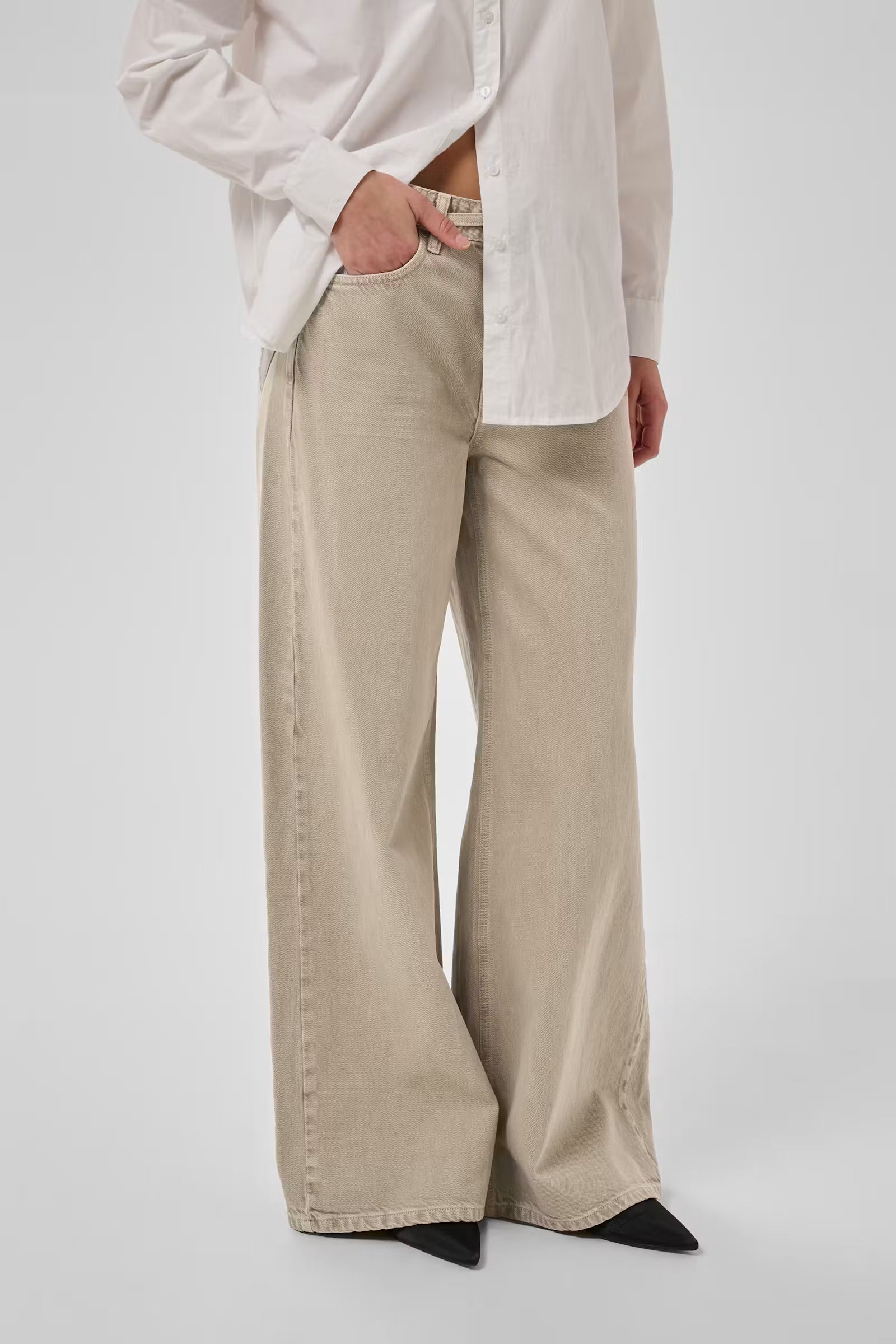 Karo Wide Jeans Silver Sage