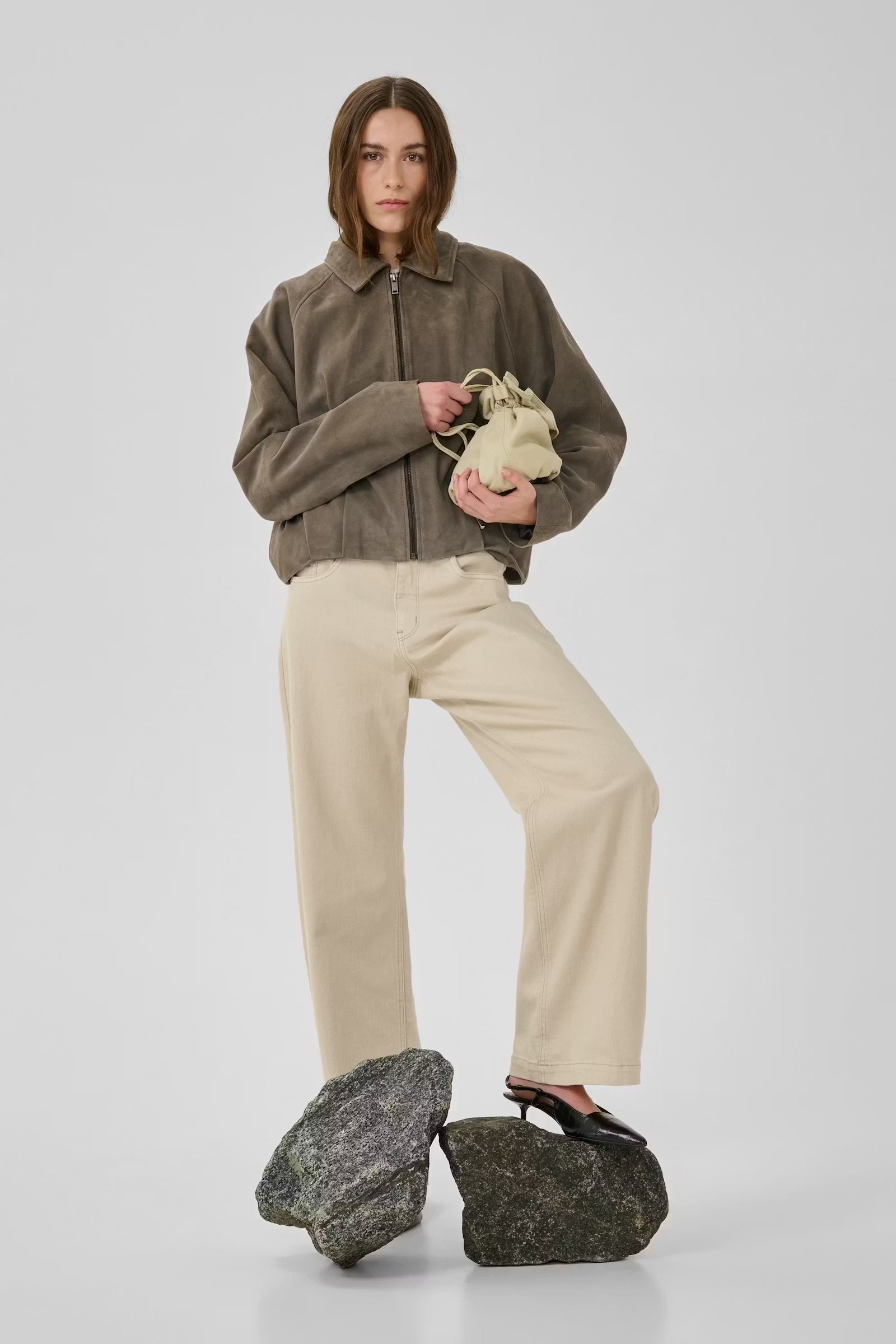 My Essential Wardrobe Oatmeal Dango Jean