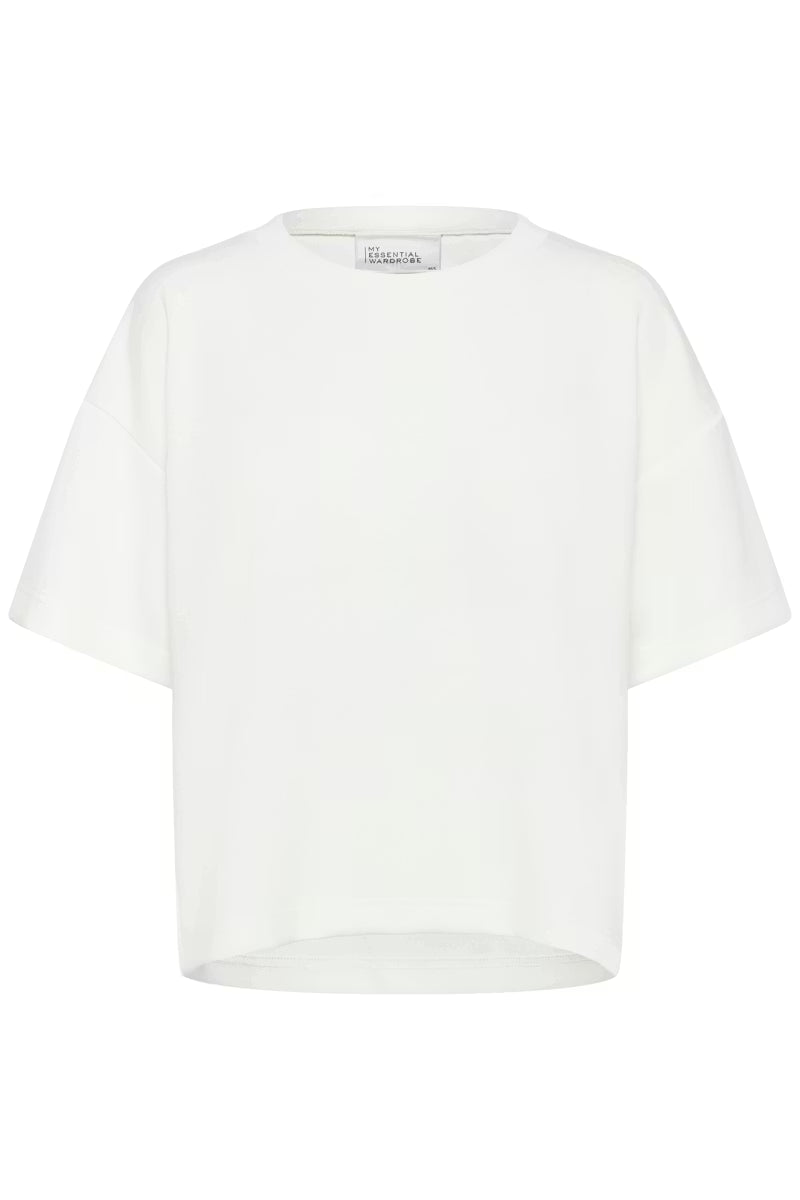 My Essential Wardrobe Helle White Boxy Tee