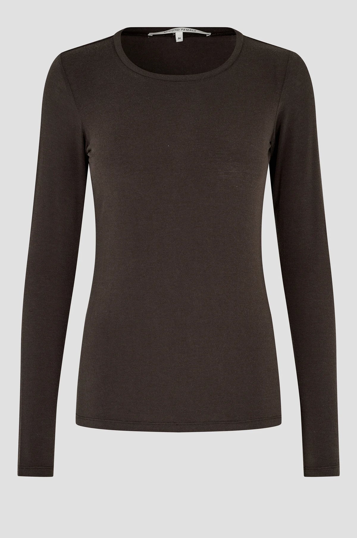Matima O-Neck Tee Dark Brown
