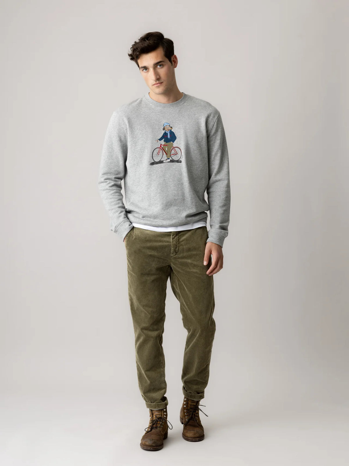Hunt Corduroy Trousers Olive