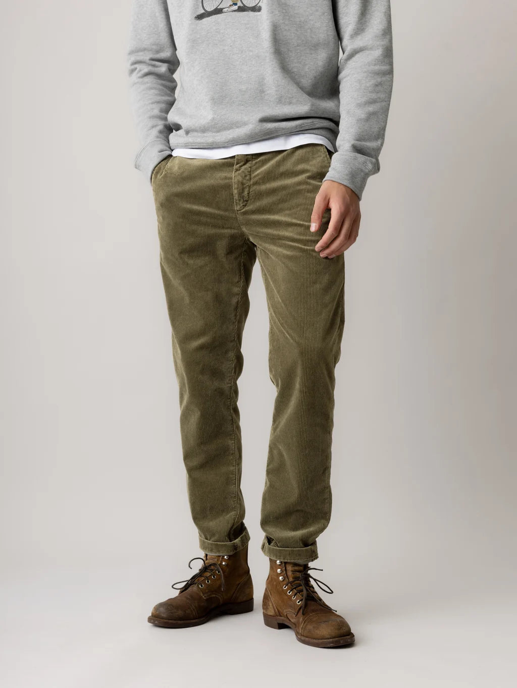 Hunt Corduroy Trousers Olive