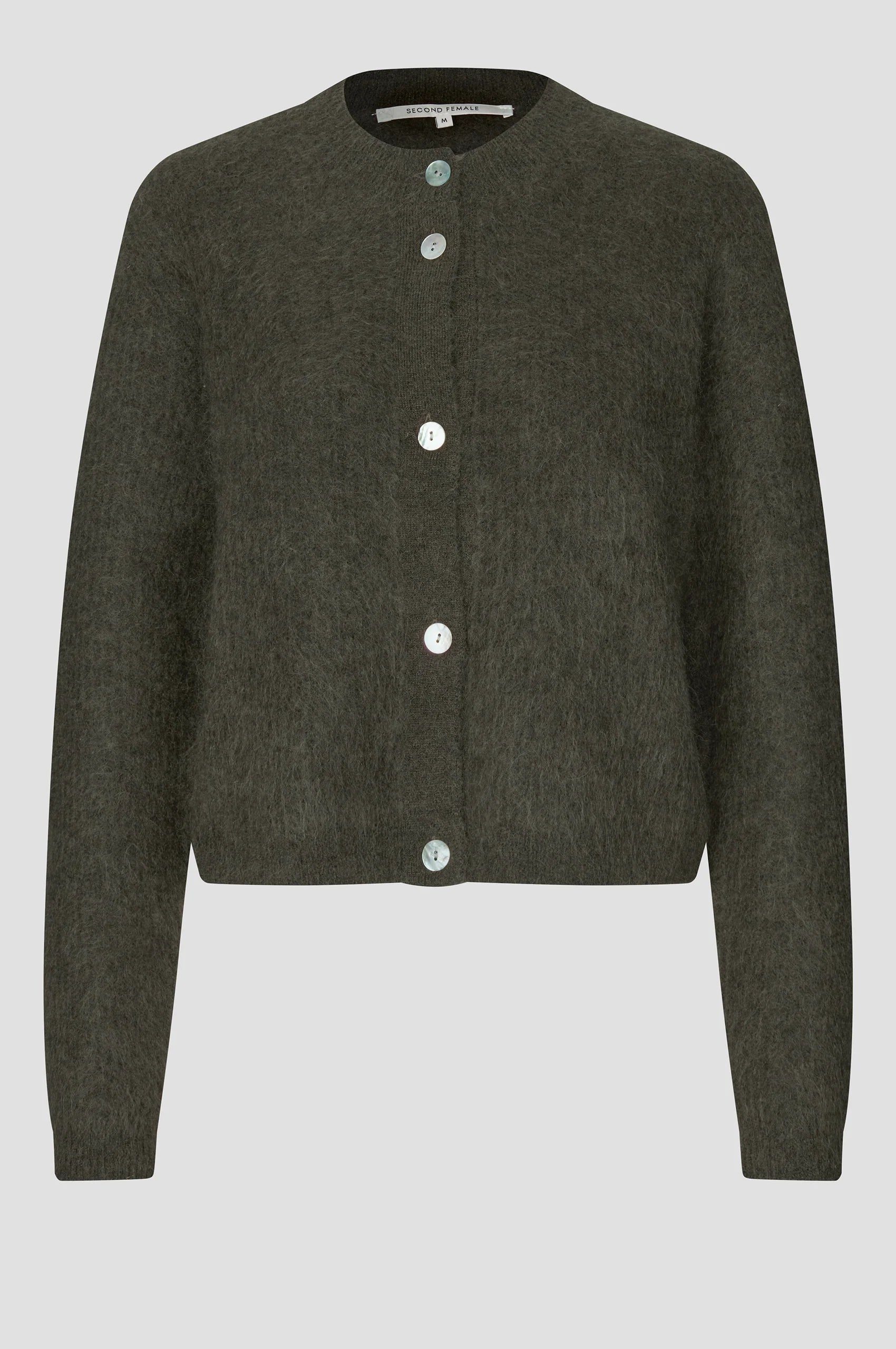 Andrea Black Olive Cardigan
