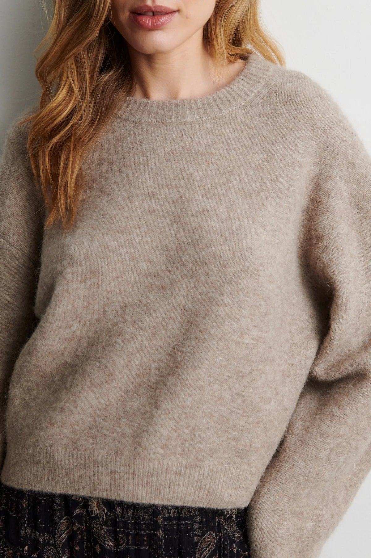 Varano Knit Pullover Beige Melange