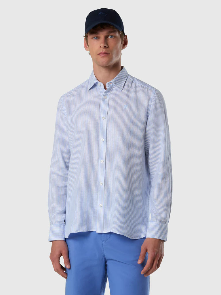 North Sails Bengal striped linen shirt
