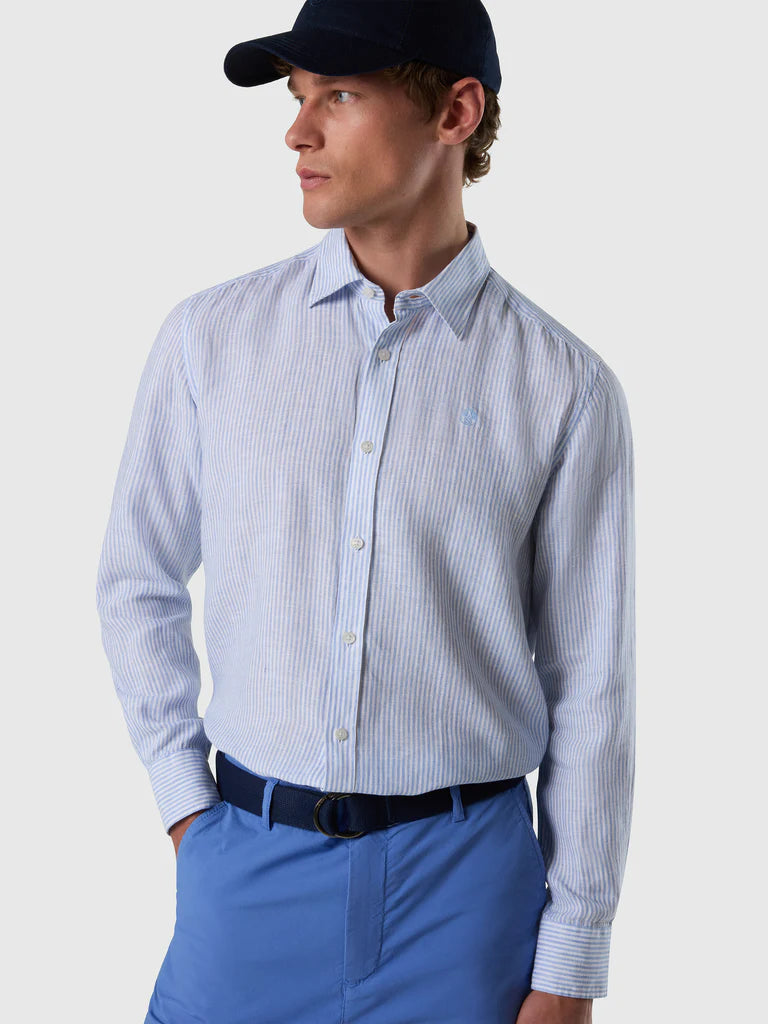 North Sails Bengal striped linen shirt