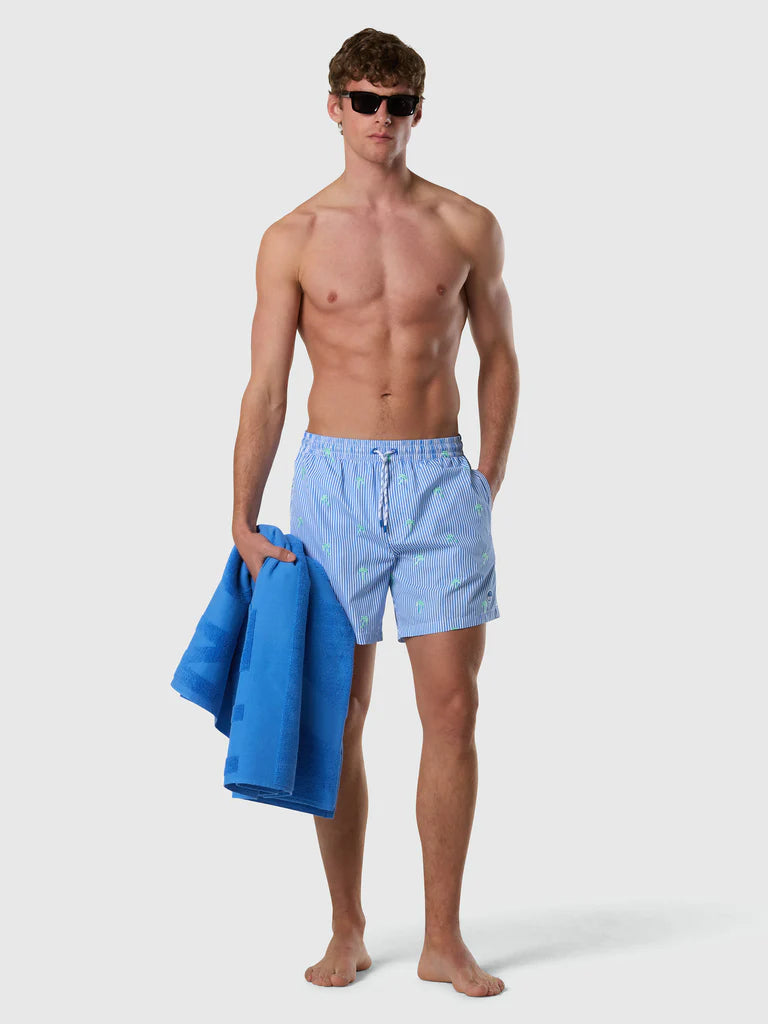 North Sails Palm Stripe Swim Shorts