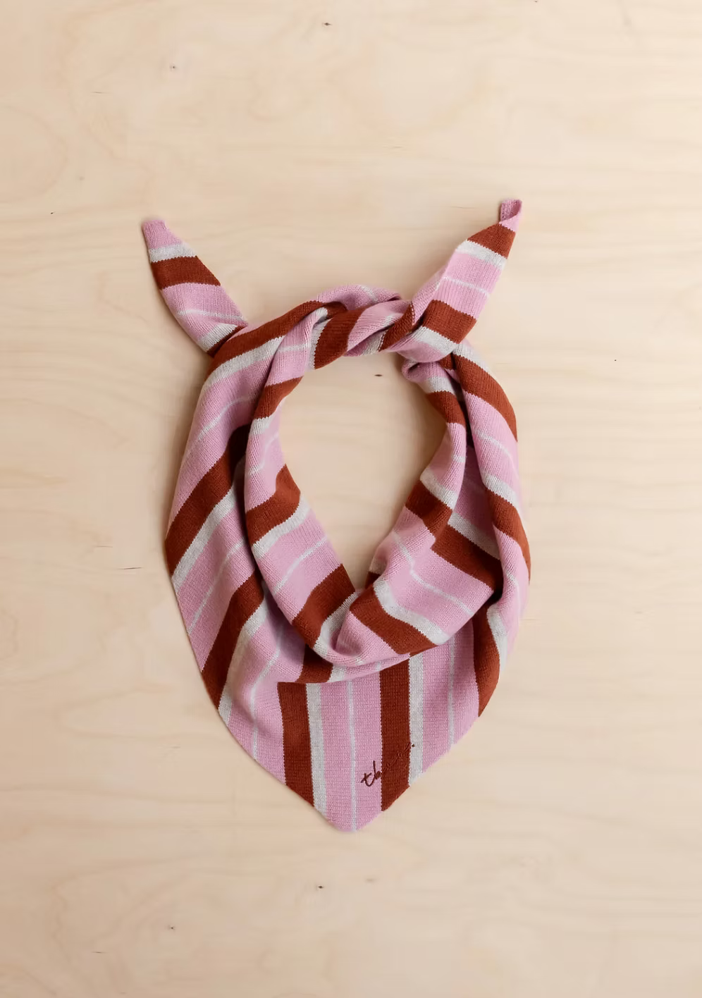 TBCO Pink & Rust Triangle Scarf