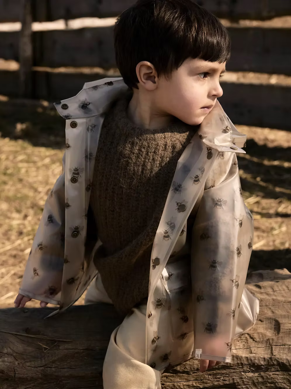 Lil Atelier Bee Waterproof Jacket