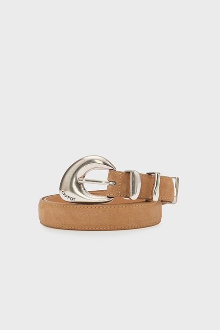 Fabienne Chapot Sand Suede Belt