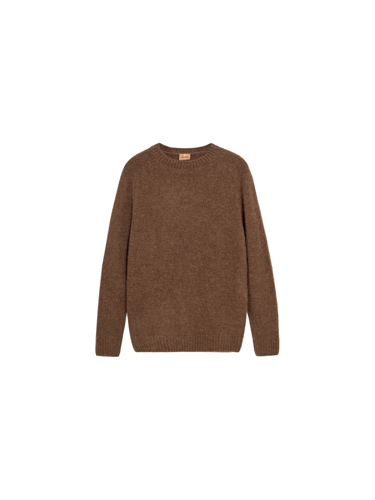 Carlos Crew Neck Knit - Brown Melange