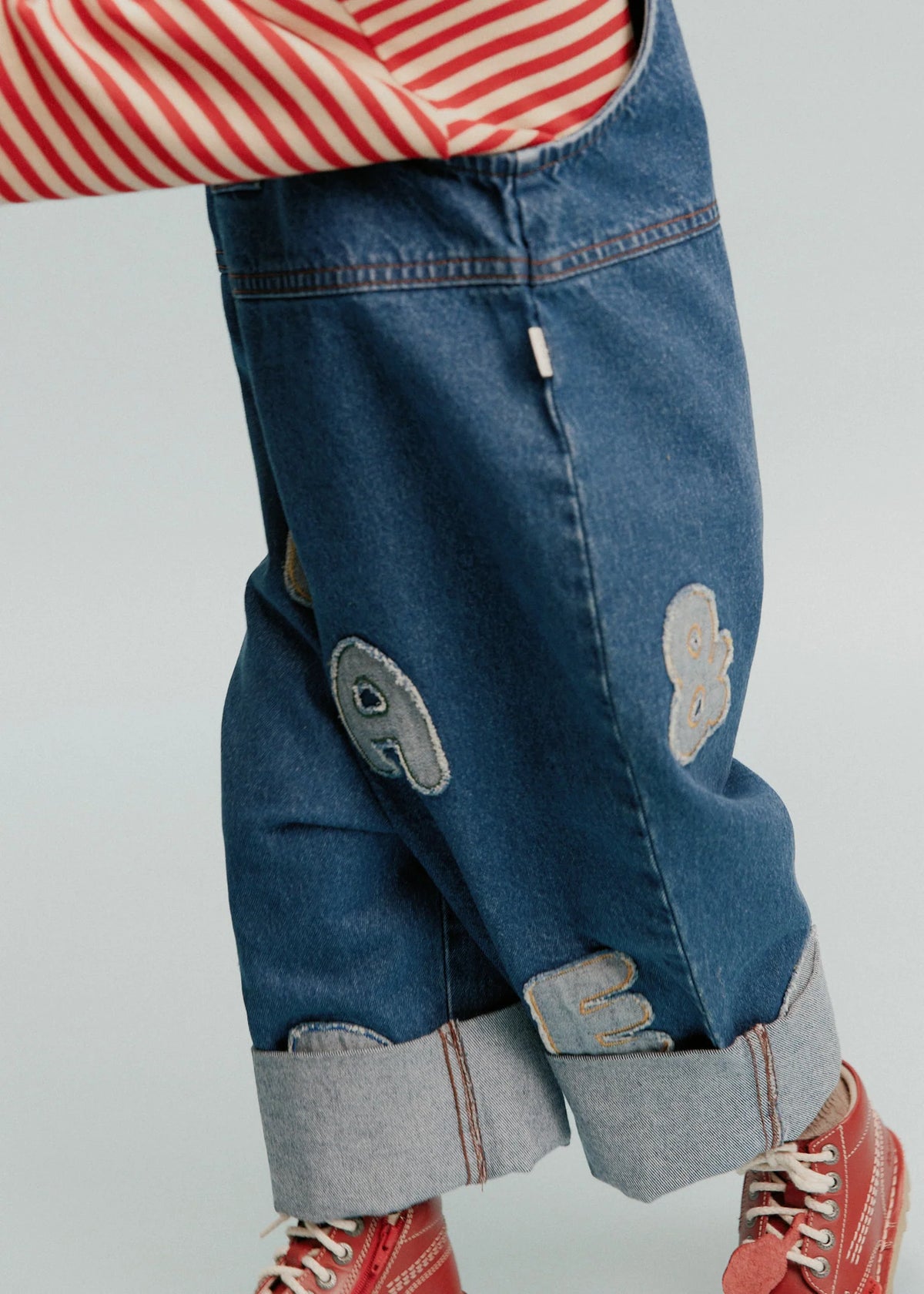 Claude & Co Blythe Patch Denim Dungarees