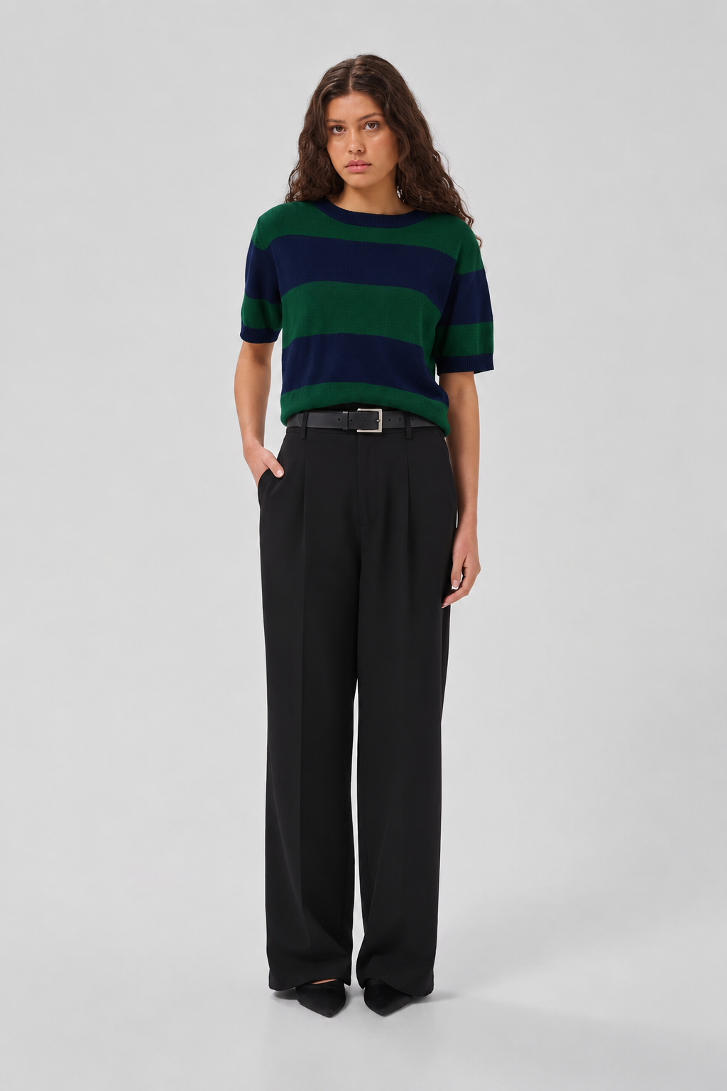 Jola Short-sleeved knit in 100% Wool