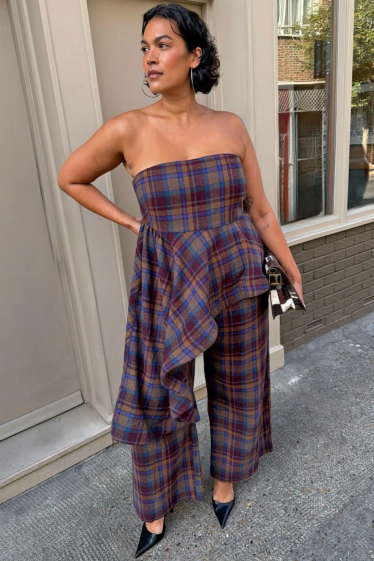 Check Eve A-Symmetric Bandeau Top