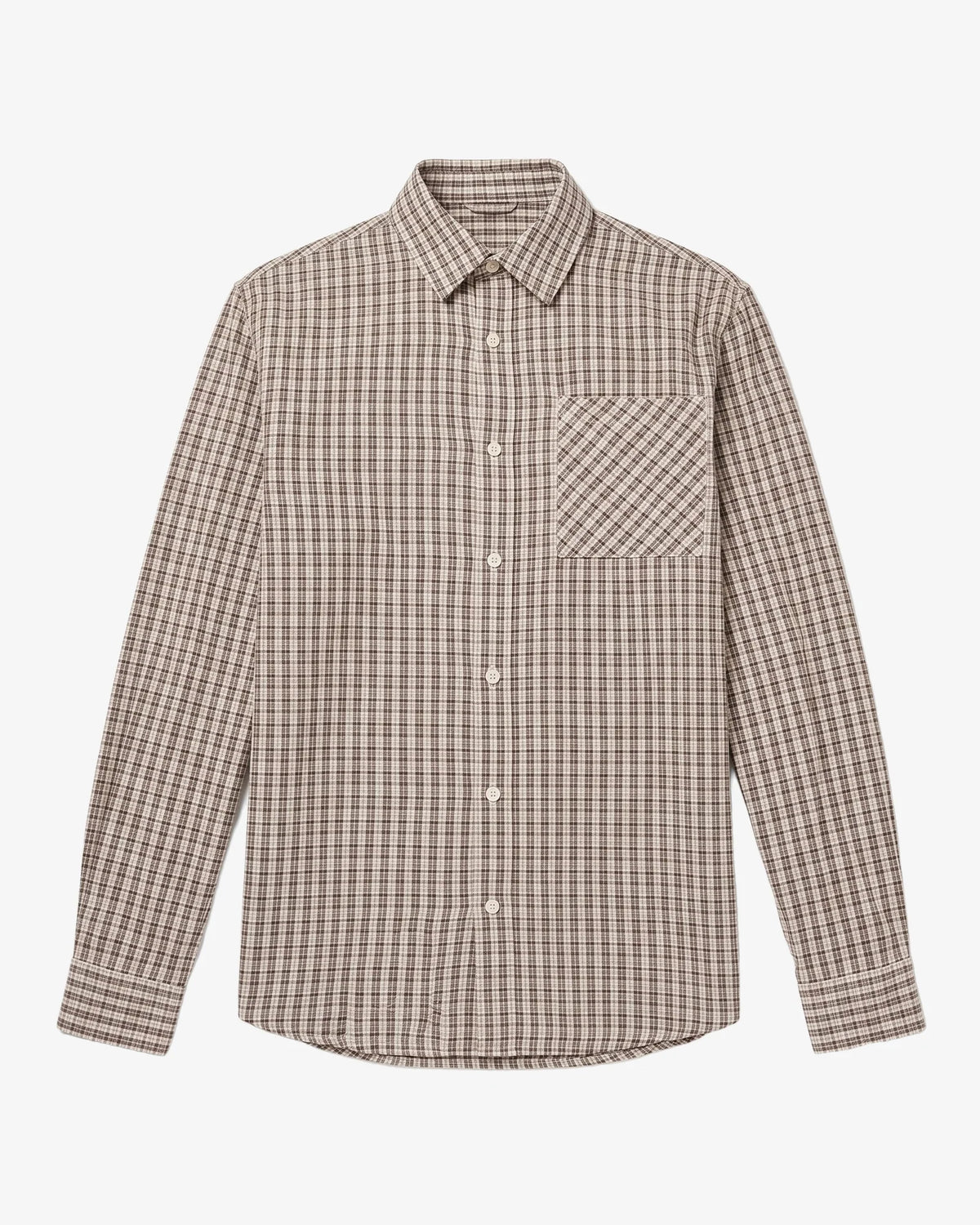 Dune Check Flannel Shirt Creme