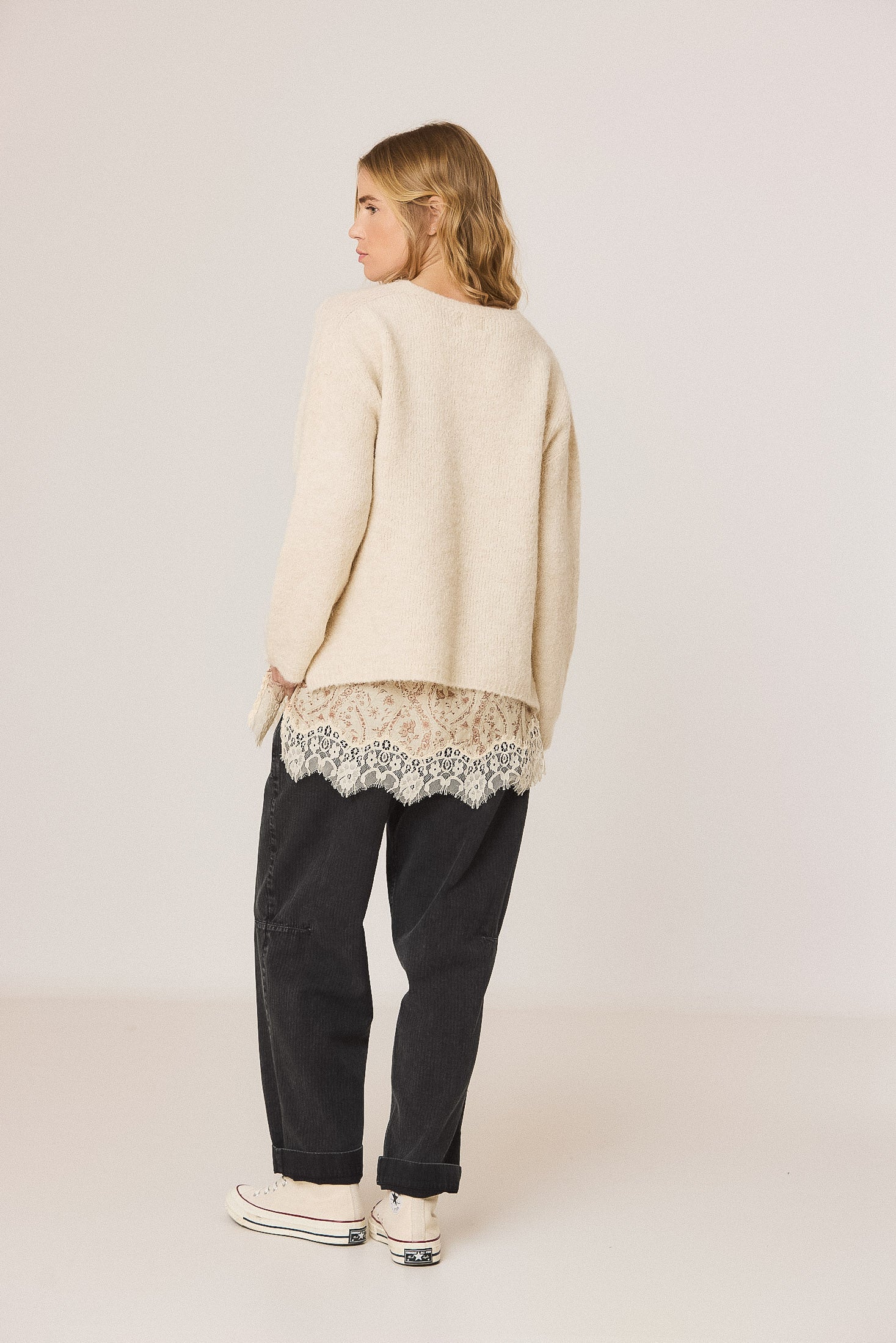 Boxy Jumper with Mohair
