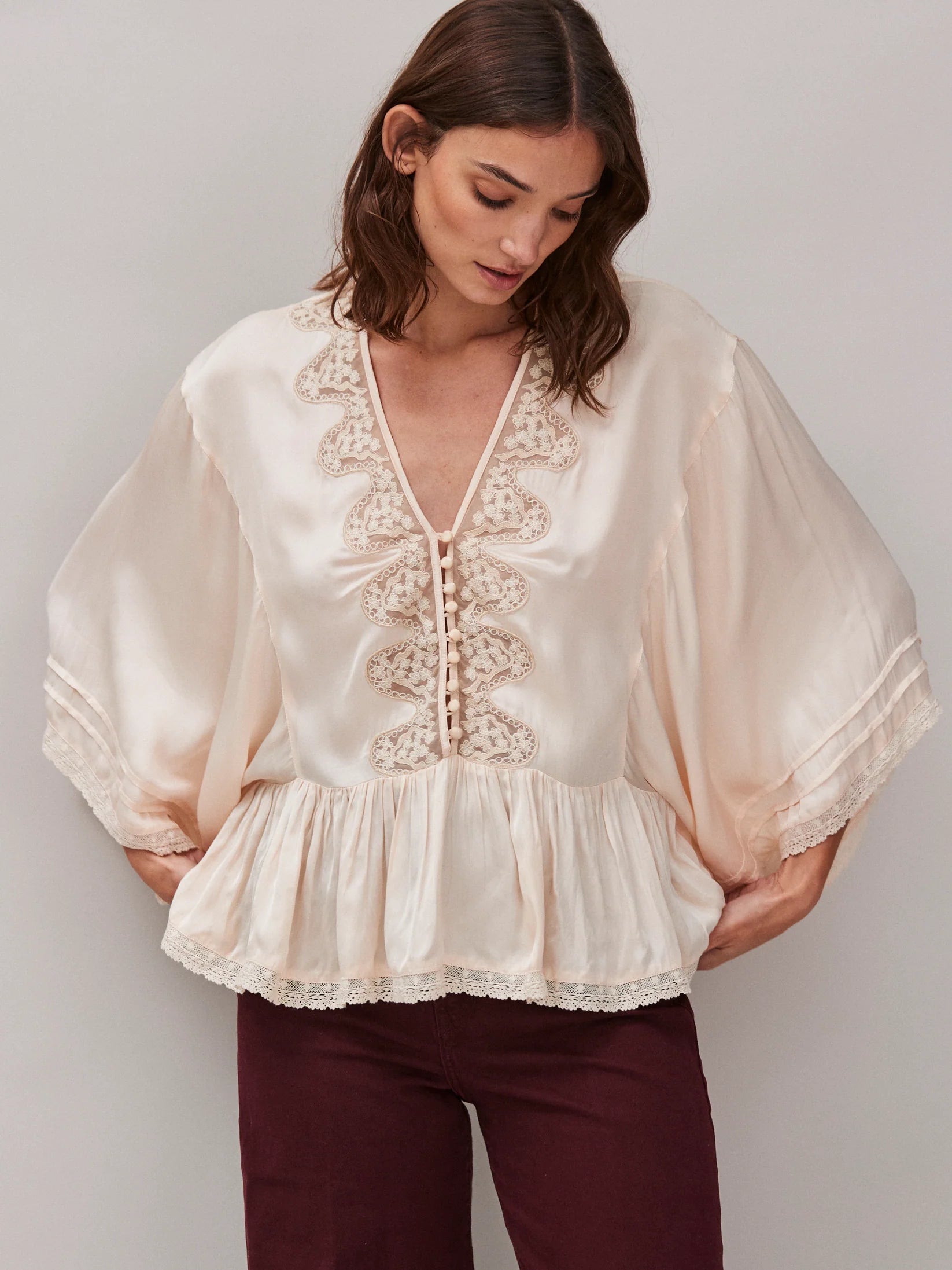 Faune Honeysuckle Natural Blush Blouse