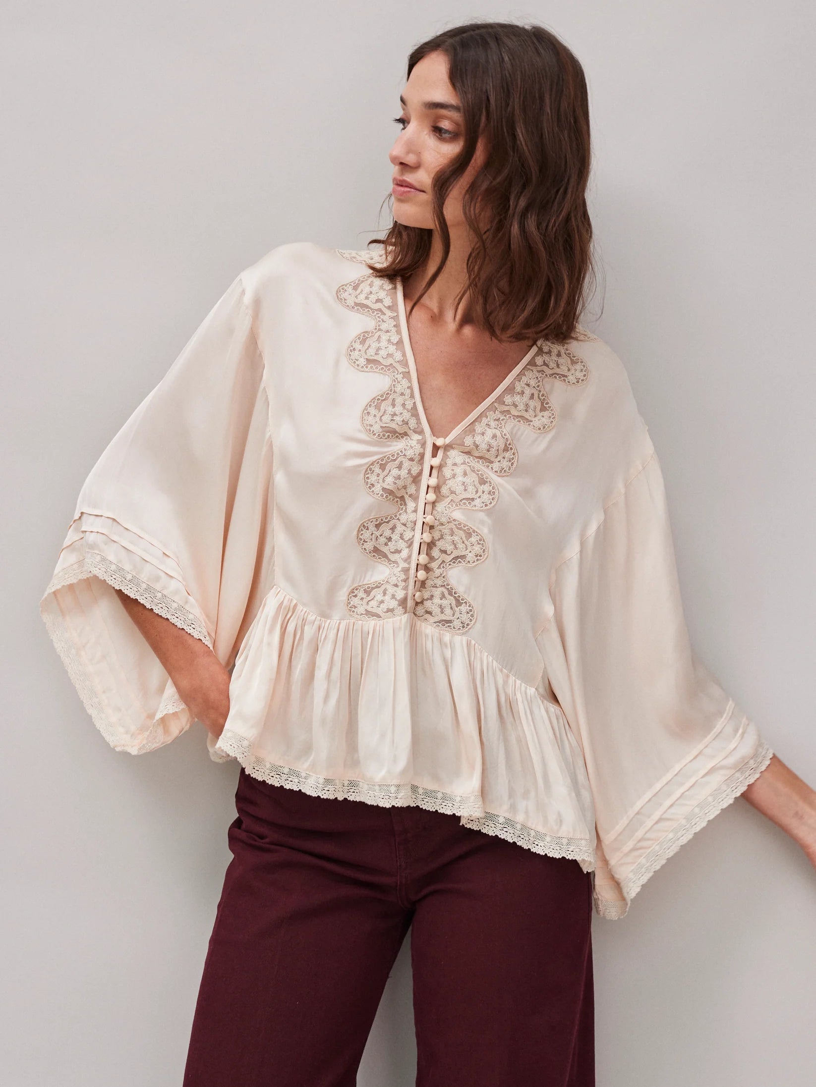 Faune Honeysuckle Natural Blush Blouse