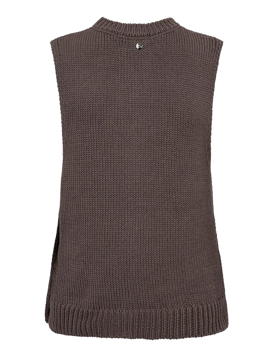Bine Cotton Knit Top Subterranean