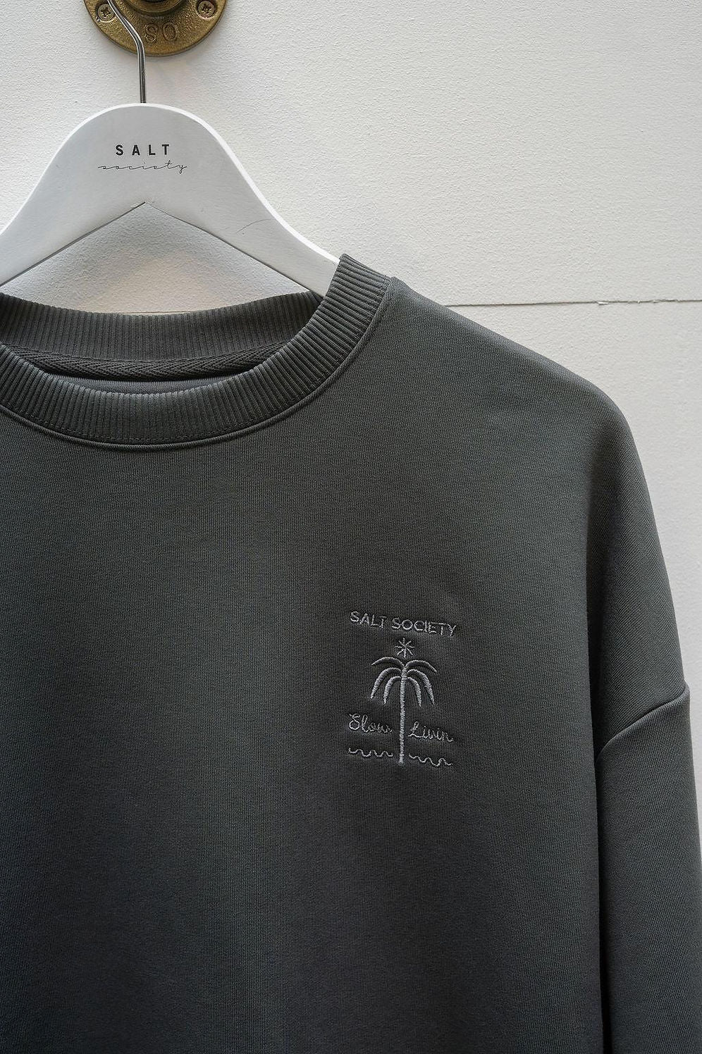 Salt Society Iron Grey Stamp Sweatshirt