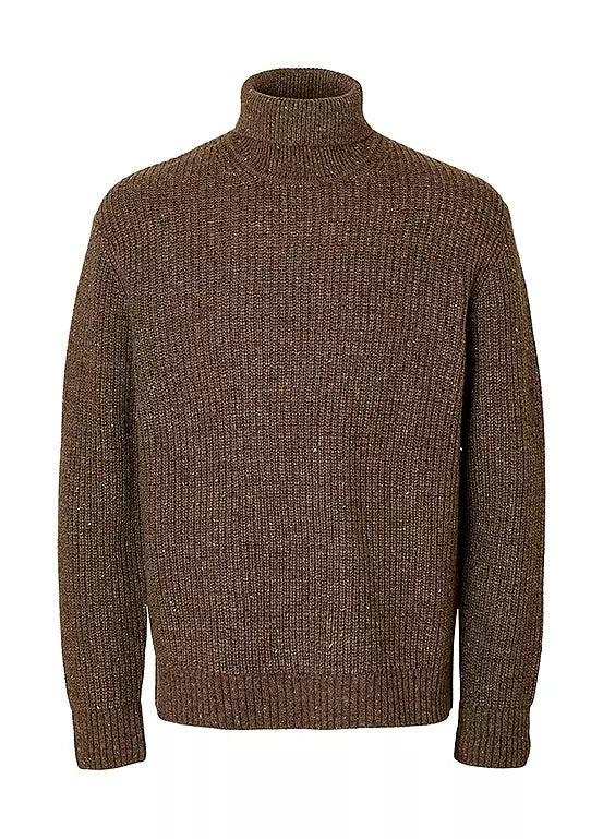 Selected Homme Coffee Rollneck Knit
