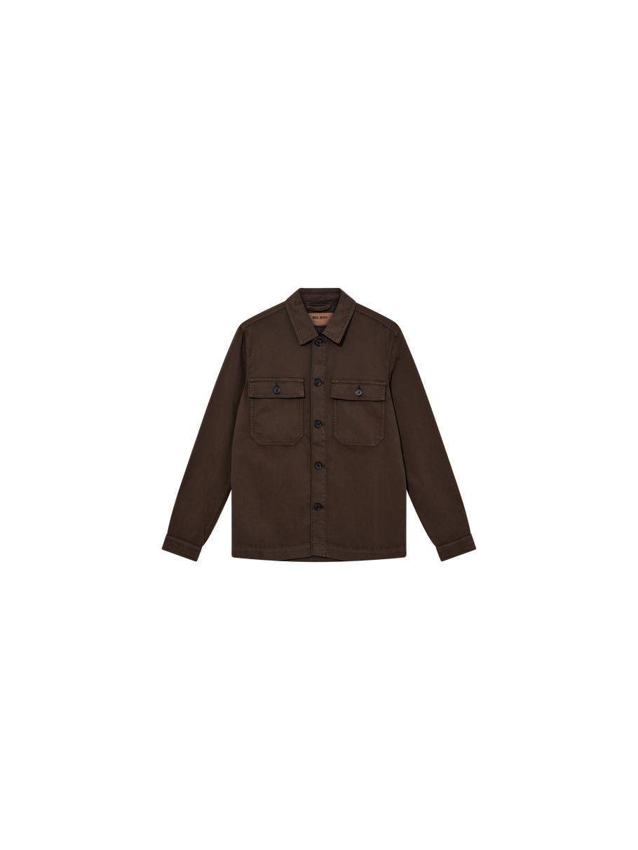 Mos Mosh Gallery Matteo Chocolate Overshirt