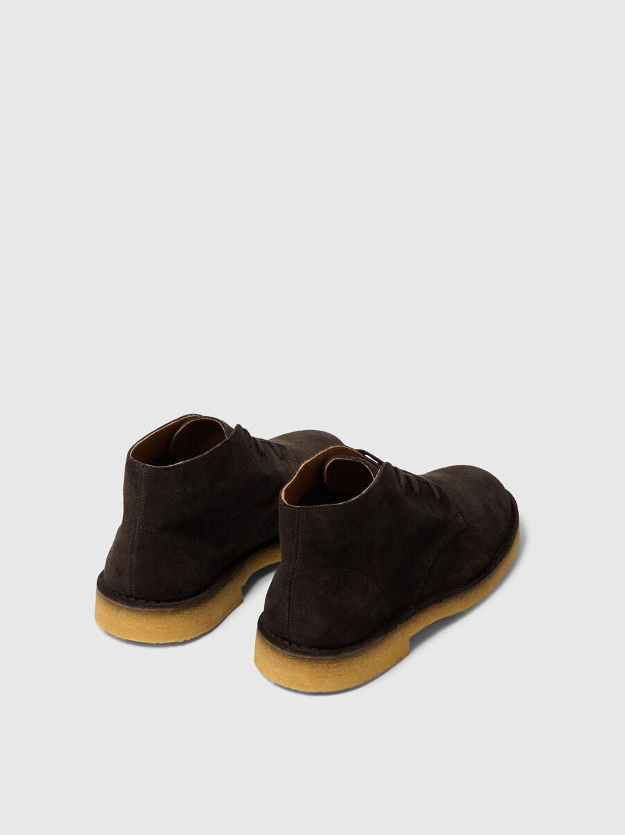 Selected Homme Brown Suede Chukka Boots