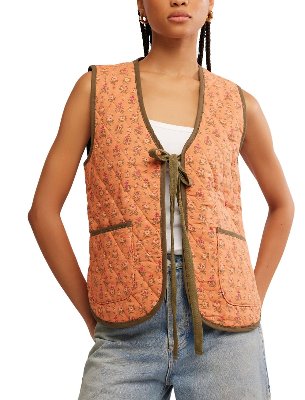 Free People Claudine Melon Vest