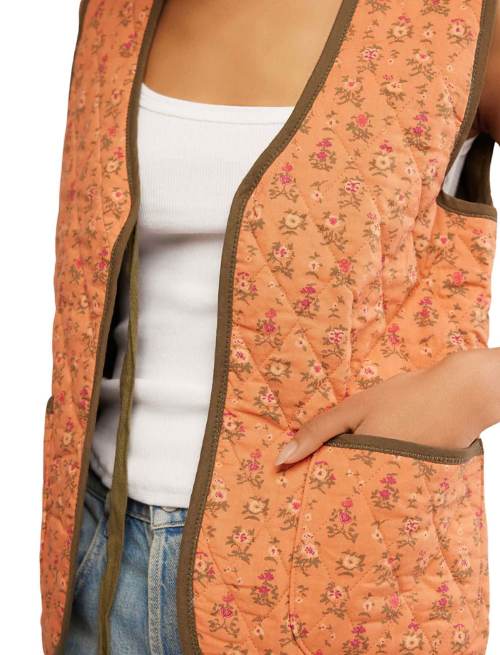 Free People Claudine Melon Vest