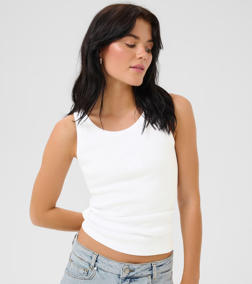 My Essential Wardrobe White Mandy Vest