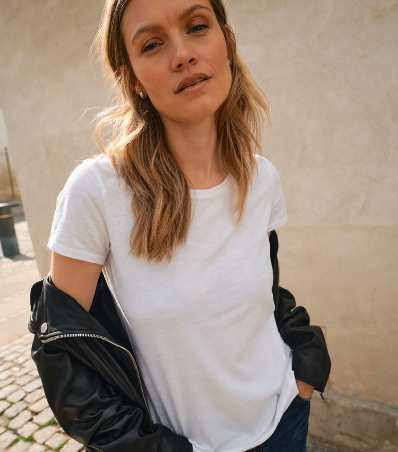Mos Mosh White Arden Organic T-shirt
