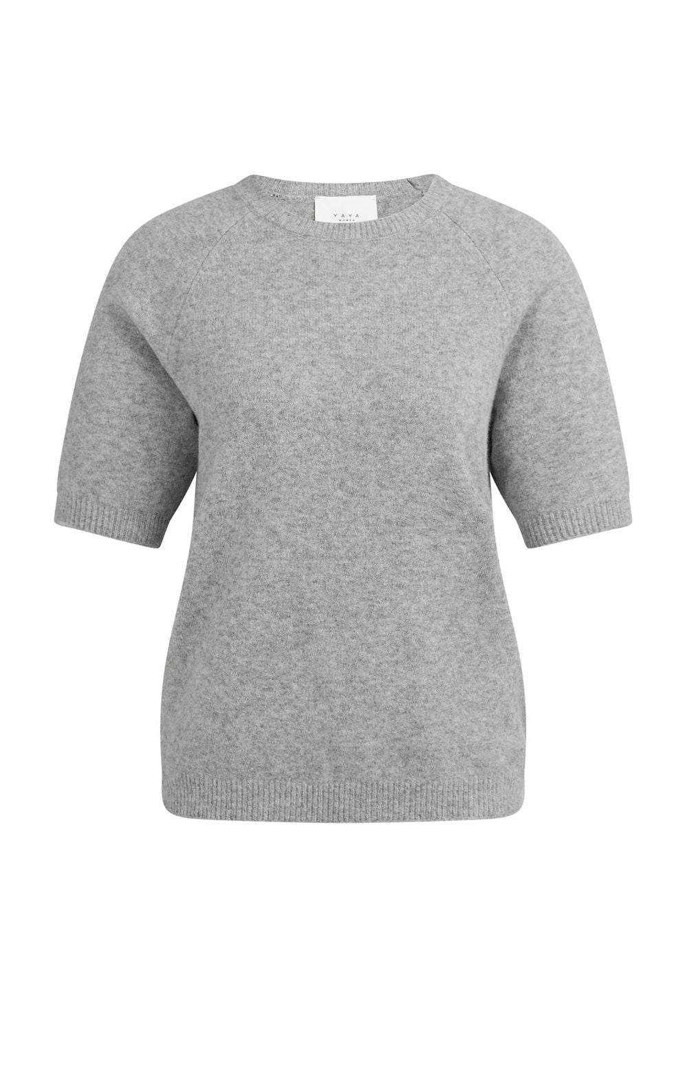 Yaya Grey SS Knit