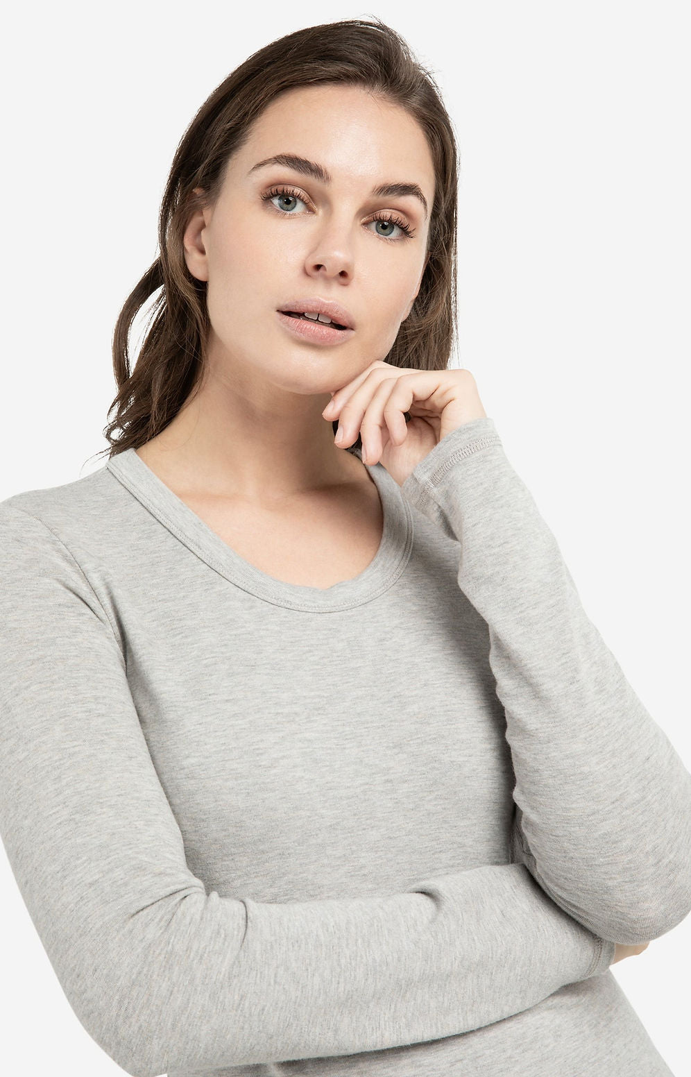 Yaya Grey LS Top