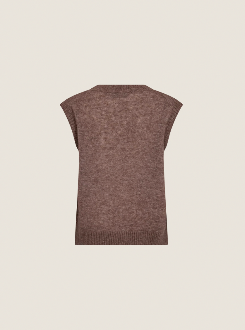 Mos Mosh Mape V-Neck Knit Vest