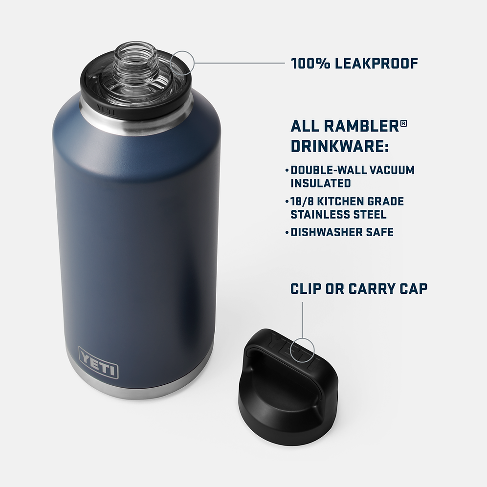 Yeti Rambler 64oz Black Chug Bottle