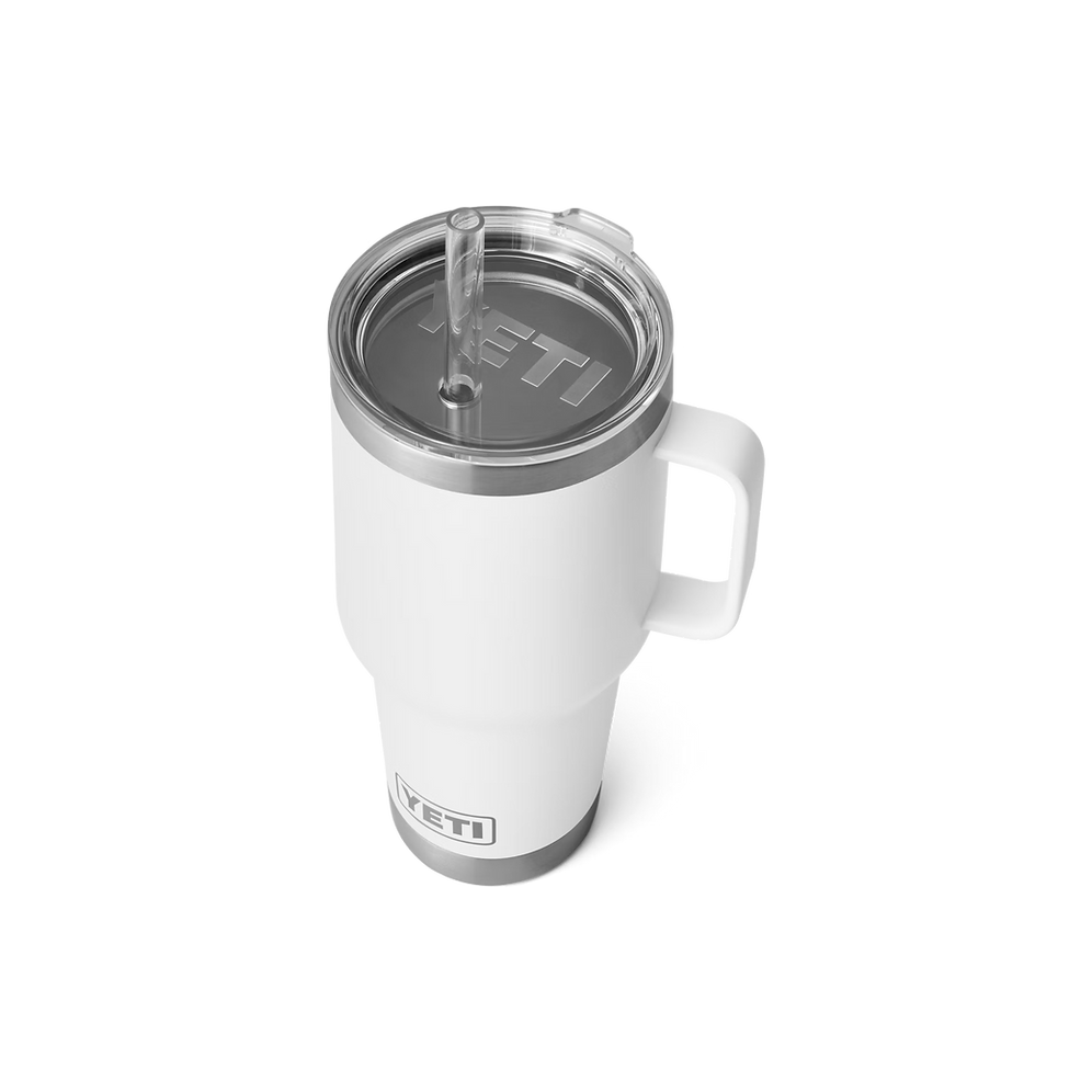 Yeti Rambler 35oz White Straw Cup
