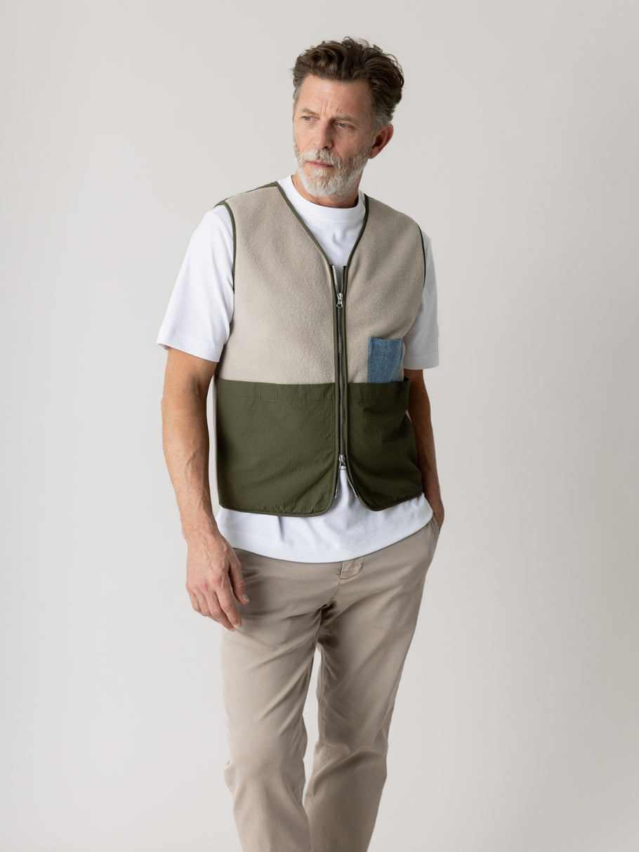 Mos Mosh Gallery Cess Chateu Gray Waistcoat