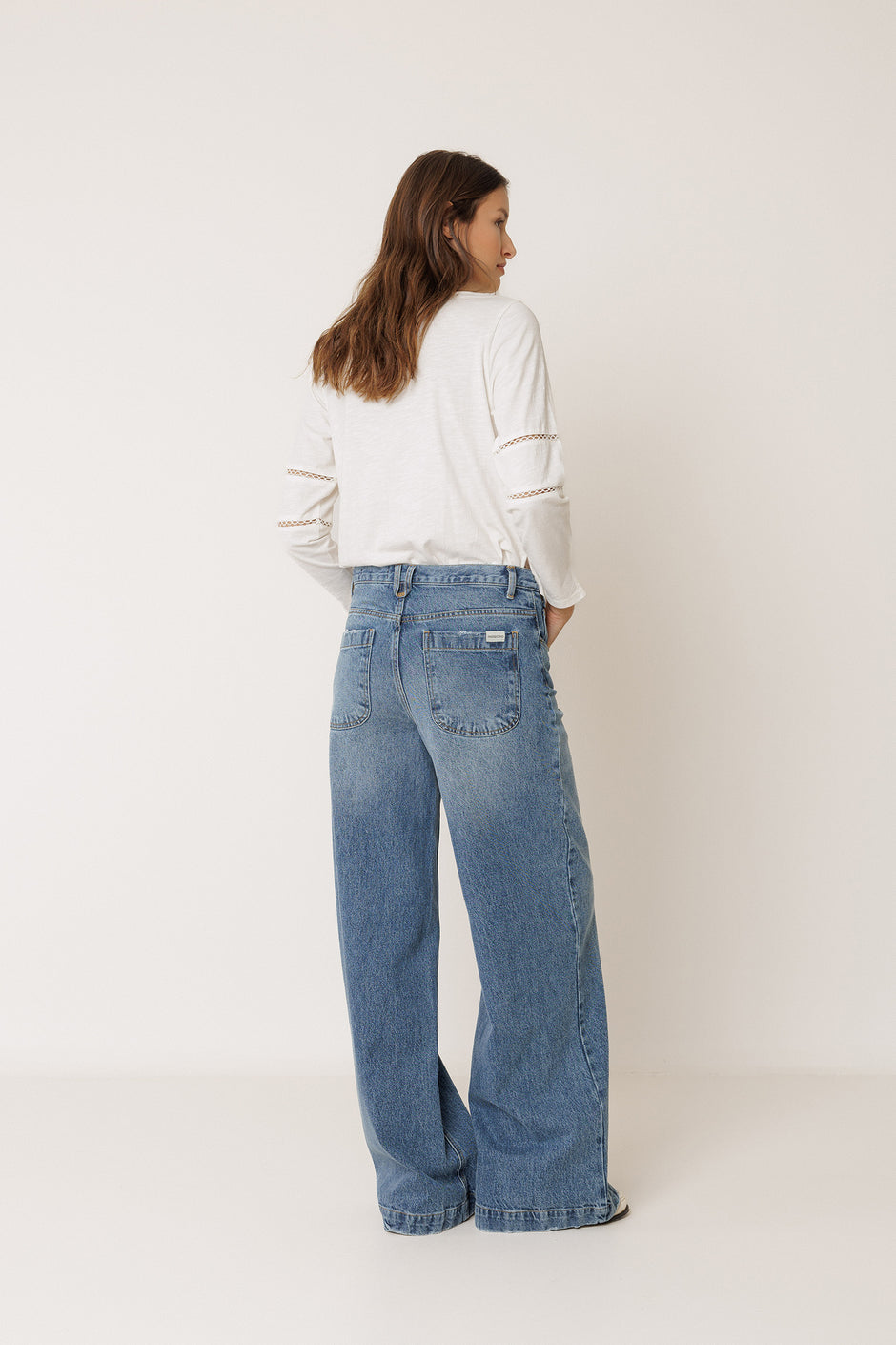Indi & Cold Blue Asymmetric Jean