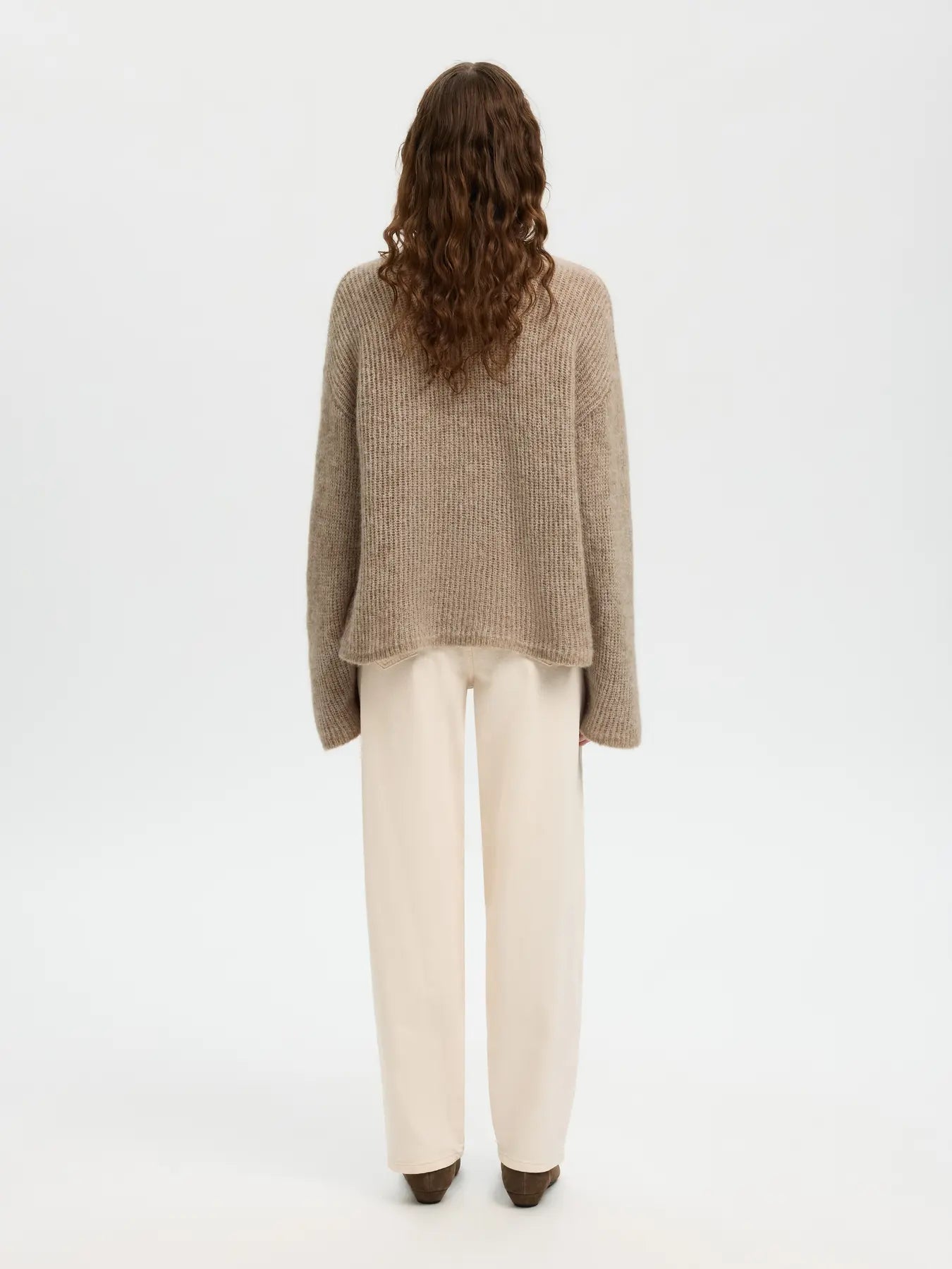 Selected Lulu Chocolate Loose Knit
